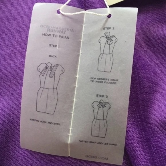 BCBG MaxAzria Runway Orchid Dress, size 4 - Picture 7 of 9